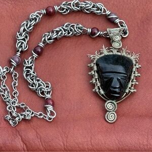 One of a Kind Handmade Tribal Necklace!